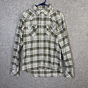 Diesel Men's Pearl Snap Button Front Dress Shirt Gray Size‎ Large